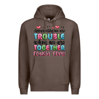 Coffee apparently we are trouble when we are together cou Premium Hoodie - MaliasSmallBusiness