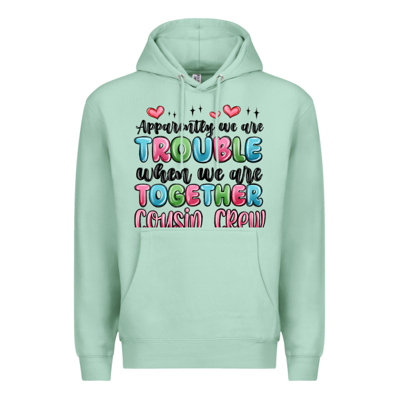Apparently We Are Trouble When We Are Together Cou Premium Hoodie by MaliasSmallBusiness | Teevron