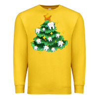 Lemon Christmas tree with teeth Premium Sweatshirt - AdoDesignShop