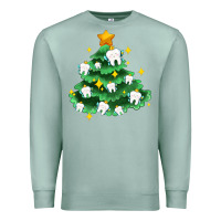 Seafoam Christmas tree with teeth Premium Sweatshirt - AdoDesignShop