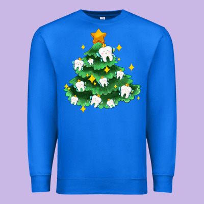 Christmas Tree With Teeth Premium Sweatshirt Designed By Adodesignshop