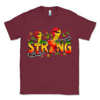 Burgundy strong juneteenth Classic Tee - Zillion Design Studio