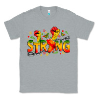 Heather Grey strong juneteenth Classic Tee - Zillion Design Studio