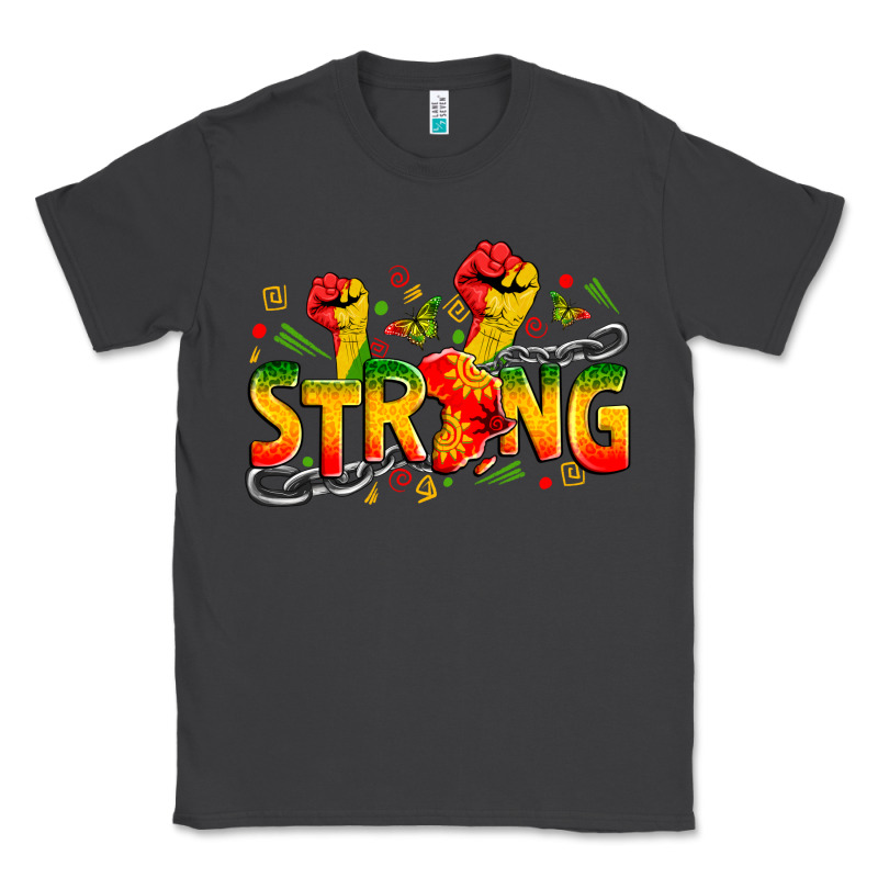 Strong Juneteenth Classic Tee by Zillion Design Studio | Teevron