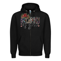 Black mama of girl Zipper Hoodie - SublimationCraftShop