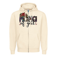 Sandshell mama of girl Zipper Hoodie - SublimationCraftShop