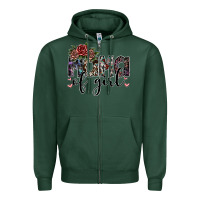 Sports Green mama of girl Zipper Hoodie - SublimationCraftShop