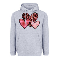Heather Grey hearts Heavyweight Hoodie - JahusDesignShop