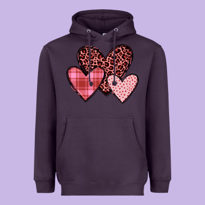 Hearts Heavyweight Hoodie Designed By Jahusdesignshop