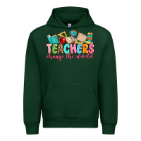 Forest Green teacher change the world Urban Hoodie - MaliasSmallBusiness
