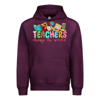 Mauve Wine teacher change the world Urban Hoodie - MaliasSmallBusiness