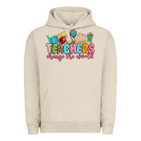 Pigment French Oak teacher change the world Urban Hoodie - MaliasSmallBusiness