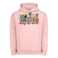 Pigment Salmon teacher change the world Urban Hoodie - MaliasSmallBusiness