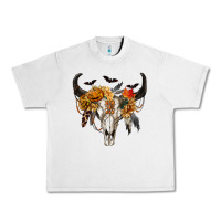 Lunar Rock Halloween Bull Skull Urban Heavy Tee - RanaPortraitStore
