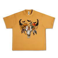 Peanut Butter Halloween Bull Skull Urban Heavy Tee - RanaPortraitStore
