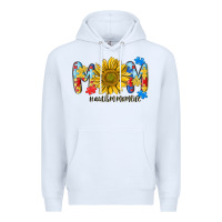 White autism mom life sunflower Premium Hoodie - MaliasSmallBusiness