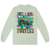 Matcha just a girl who loves turtles Long Sleeve Tee - texasbilliewilder