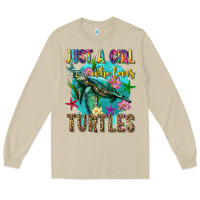 Mushroom just a girl who loves turtles Long Sleeve Tee - texasbilliewilder
