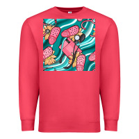 Cardinal nurse slippers seamless pattern Premium Sweatshirt - BundleAndBundleShop