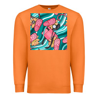 Carrot nurse slippers seamless pattern Premium Sweatshirt - BundleAndBundleShop
