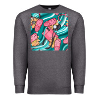 Charcoal Heather nurse slippers seamless pattern Premium Sweatshirt - BundleAndBundleShop