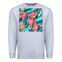 Heather Grey nurse slippers seamless pattern Premium Sweatshirt - BundleAndBundleShop
