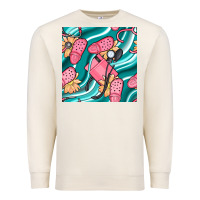 Sandshell nurse slippers seamless pattern Premium Sweatshirt - BundleAndBundleShop