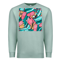 Seafoam nurse slippers seamless pattern Premium Sweatshirt - BundleAndBundleShop