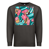 Smoke nurse slippers seamless pattern Premium Sweatshirt - BundleAndBundleShop