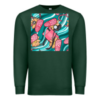 Sports Green nurse slippers seamless pattern Premium Sweatshirt - BundleAndBundleShop