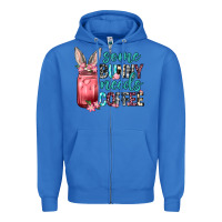 True Royal Some Bunny needs coffee Zipper Hoodie - Neo Western