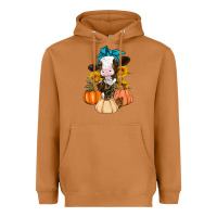 Meerkat Cow Fall Pumpkin Heavyweight Hoodie - Artiststas