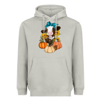 Moon Dust Cow Fall Pumpkin Heavyweight Hoodie - Artiststas