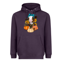 Plum Cow Fall Pumpkin Heavyweight Hoodie - Artiststas