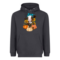 Smoke Cow Fall Pumpkin Heavyweight Hoodie - Artiststas