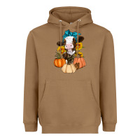 Toasted Coconut Cow Fall Pumpkin Heavyweight Hoodie - Artiststas