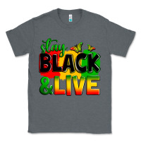Charcoal Heather stay black and live Classic Tee - Zillion Design Studio