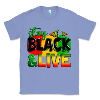 Colony Blue stay black and live Classic Tee - Zillion Design Studio