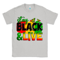 Moon Dust stay black and live Classic Tee - Zillion Design Studio