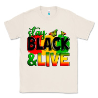 Natural stay black and live Classic Tee - Zillion Design Studio