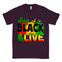 Plum stay black and live Classic Tee - Zillion Design Studio