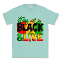 Seafoam stay black and live Classic Tee - Zillion Design Studio
