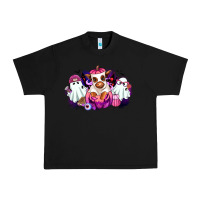 Black Halloween ghost Heifer Urban Heavy Tee - RanaPortraitStore