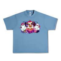 Pebble Blue Halloween ghost Heifer Urban Heavy Tee - RanaPortraitStore