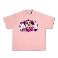Salmon Halloween ghost Heifer Urban Heavy Tee - RanaPortraitStore