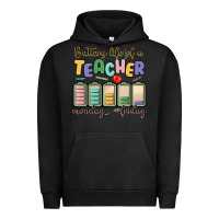 Battery Life Of A Teacher Monday Friday Urban Hoodie | Teevron