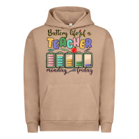 Pigment Burro battery life of a teacher monday friday Urban Hoodie - MaliasSmallBusiness
