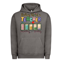 Pigment Tornado battery life of a teacher monday friday Urban Hoodie - MaliasSmallBusiness