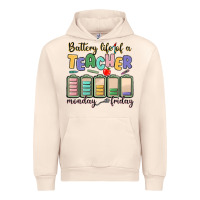 Sandshell battery life of a teacher monday friday Urban Hoodie - MaliasSmallBusiness