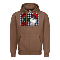 Chestnut ho ho ho Zipper Hoodie - CowhideDigitalArt
